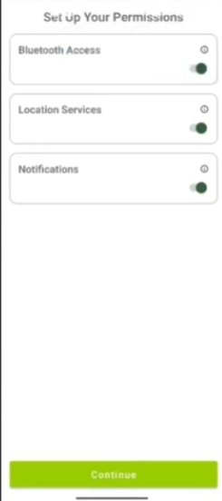 Android Set up your permissions with toggles on